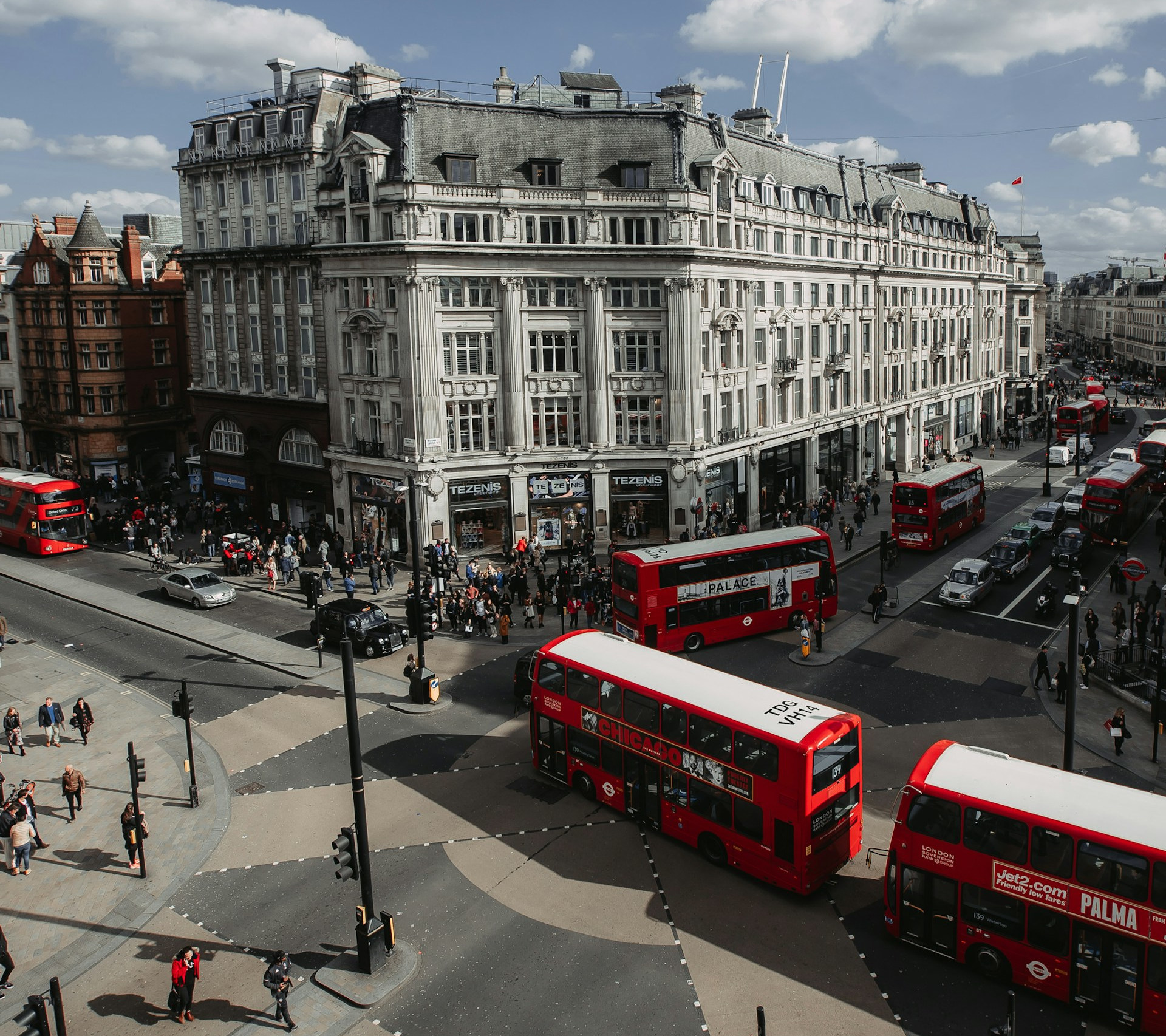 Old Oxford Street with cars